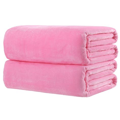 Nituyy Small Super Warm Solid Warm Micro Plush Fleece Blanket Throw Rug