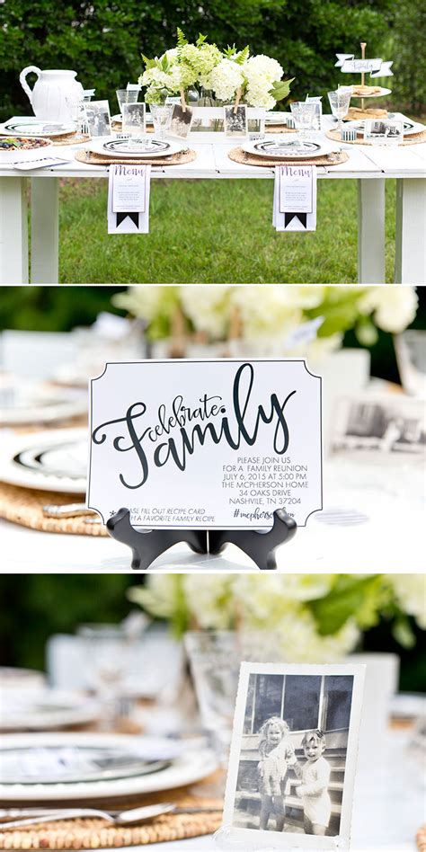 Plenty of family reunion ideas from planners, games, quotes, printables, decor, party favors, shirts, activities and more. How to Host a Stylish Family Reunion! | Pizzazzerie