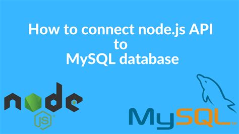 How To Connect Node Js API To MySQL Database Devdotcode
