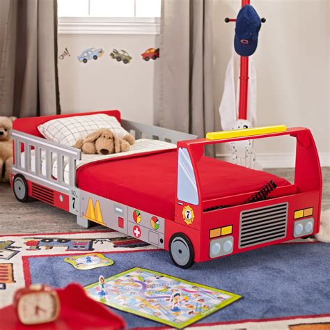 Kidkraft Fire Truck Toddler Bed 76021 Cool Toddler Beds Truck