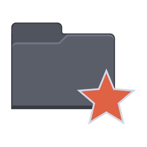 Star Folder Icon Flat Folder Iconset Pelfusion