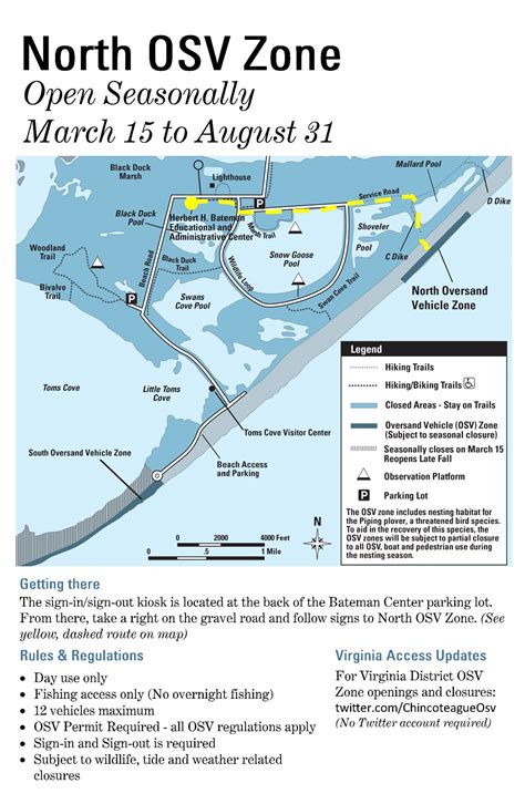Over Sand Vehicle Osv Use Assateague Island National Seashore Us