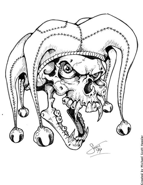The Jester By Hassified On Deviantart Joker Tattoo Design Skulls