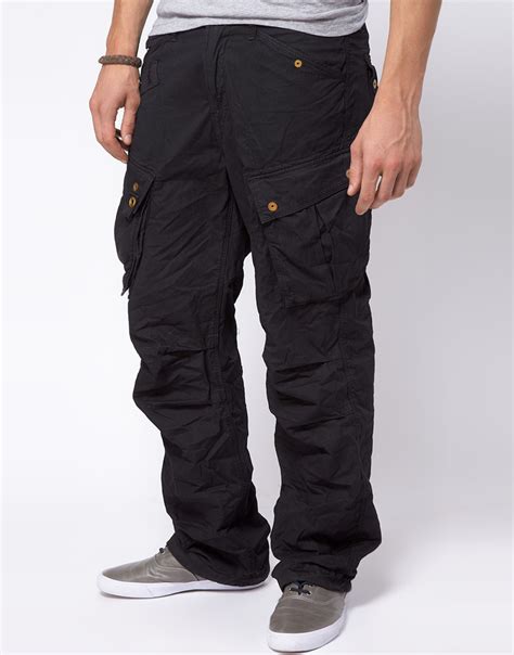 Lyst G Star Raw Cm Rovic Loose Cargo Pant In Black For Men