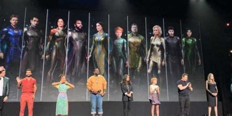 Some new set photos have surfaced from marvel's upcoming film the eternals , and they feature a few members of the cast all decked out in their costumes. ETERNALS: Salma Hayek Shares Her Excitement To Work ...
