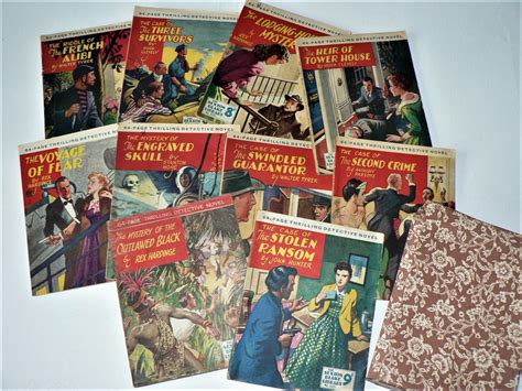 Set Of 10 Sexton Blake Library Series Detective Novels Par Various