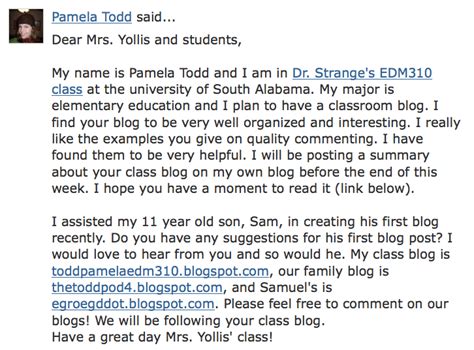 Mrs Yollis Classroom Blog Welcome Students From Edm 310 Class In