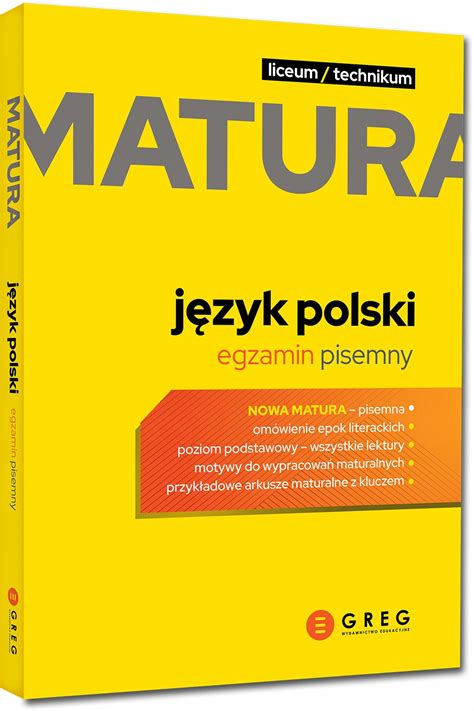 Matura 2023 - Język polski egzamin pisemny Greg (13435622879