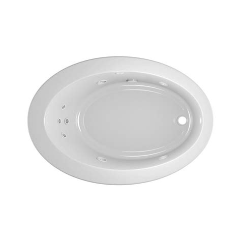 Online shopping for kitchen sink. JACUZZI Riva 62 in. x 43 in. Acrylic Right-Hand Drain Oval ...
