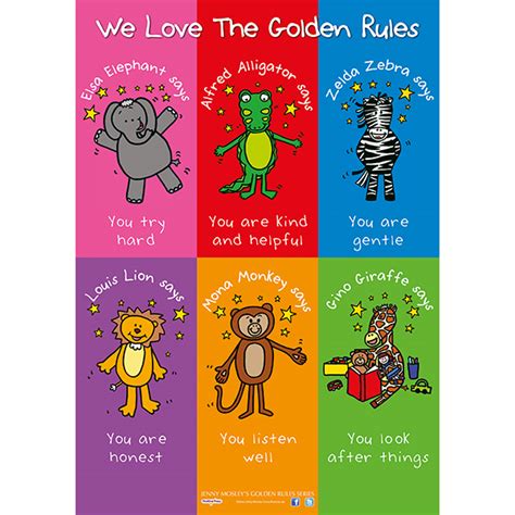 Golden Rules Poster For Young Children Jenny Mosley Education