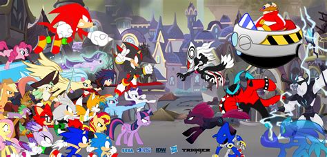 My little pony vs sonic. Sonic Forces and MLP Movie : Heroes vs Villains by ...