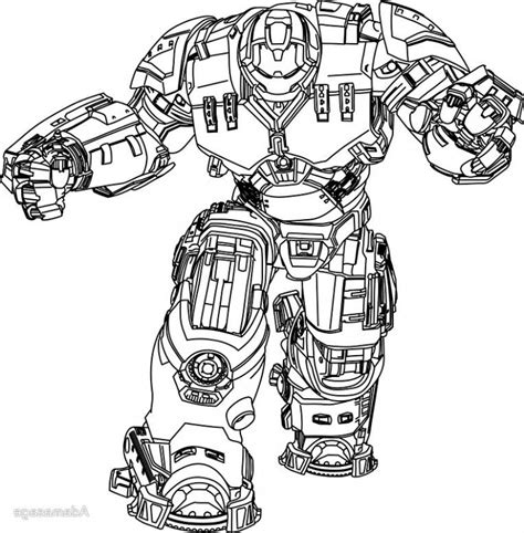 Hulkbuster Colouring Pages