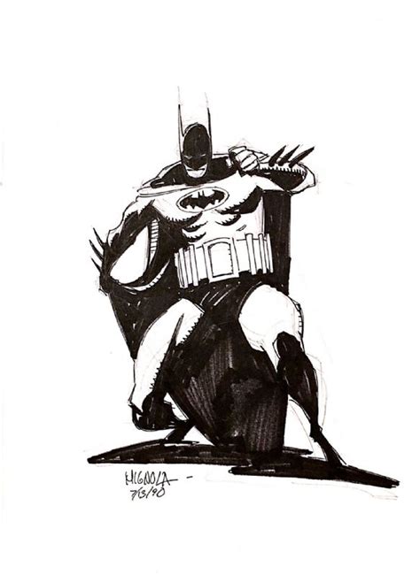 Batman Sketch By Mike Mignola From 1990 Comic Art Mike Mignola Art