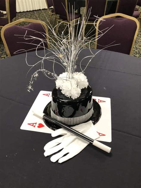 Magic Themed Centerpiece Mens Birthday Party Centerpieces Magic