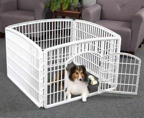 4 Panel Containment Gate Fence For Pet Pen Dog Puppy Plastic And