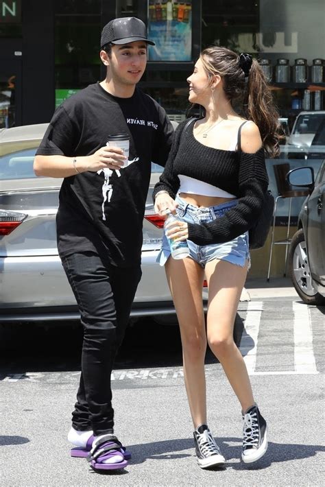 Beauty portrait of young african american woman, she gently touches face and body with her fingers. Madison Beer and Her Boyfriend Zack Bia - Out in Los ...