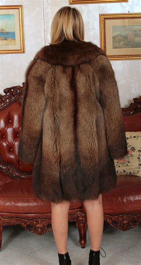 Fuchsjacke Pelz Mantel Coat Fur Fox Jacket Pelliccia Volpe Fourrure Renard Mexa Ebay Fox Fur