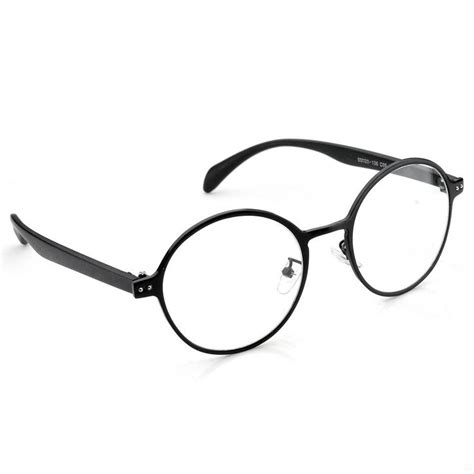 Pensee Oval Round Circle Eye Glasses Large Oversized Metal Frame Clear