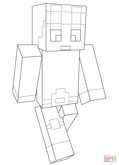 The main reason why you should download this for your child is that you want to control how much time they spend on their computer and strike a good balance between. Minecraft Dantdm coloring page | Free Printable Coloring Pages