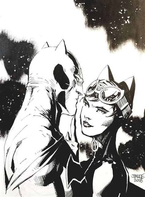 Batman And Catwoman By Jim Lee Catwoman Comic Jim Lee Batman