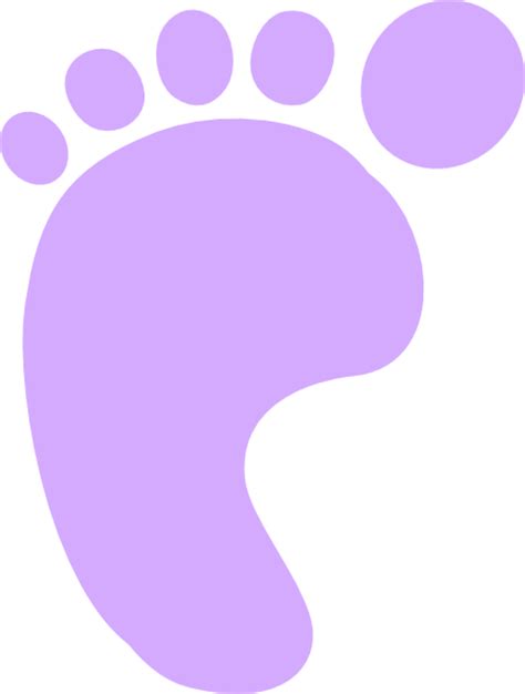 Purple Footprint Clipart Best