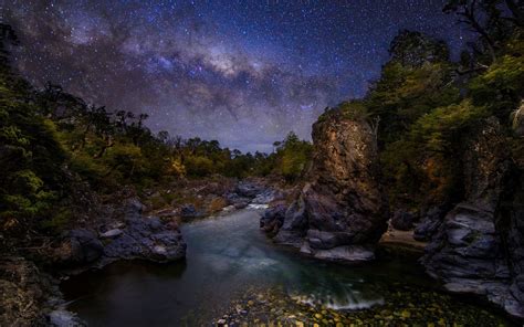 2000x1250 Nature Landscape The Devils Throat River Canyon Trees