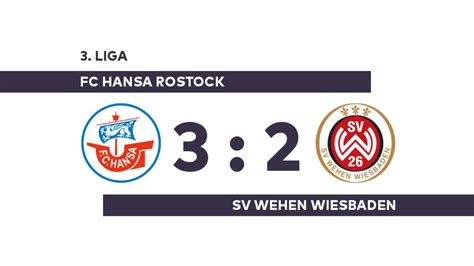 Na equipe sv wehen wiesbaden 32 jogadores. FC Hansa Rostock - SV Wehen Wiesbaden: Hansa dreht das ...