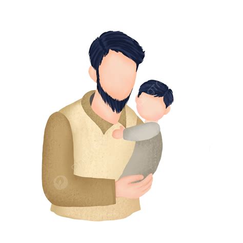 Father Holding His Son With Love Holding Son Father Png Transparent