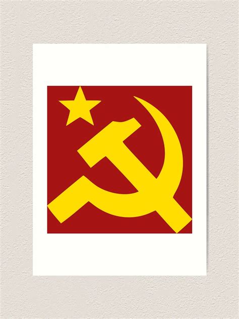 Communism Hammer Sickle Flag Art Print By Chocodole