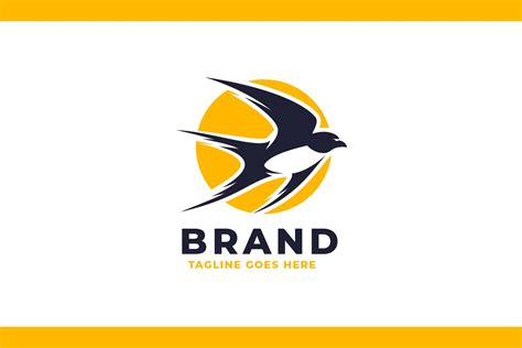 Swallow Logo Design Illustrator Templates ~ Creative Market