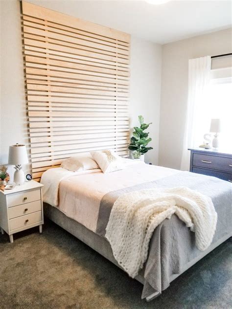 King or queen headboard reclaimed barn wood and rusty metal | etsy. Easy and Affordable Accent Wall + Headboard - 804 Sycamore ...