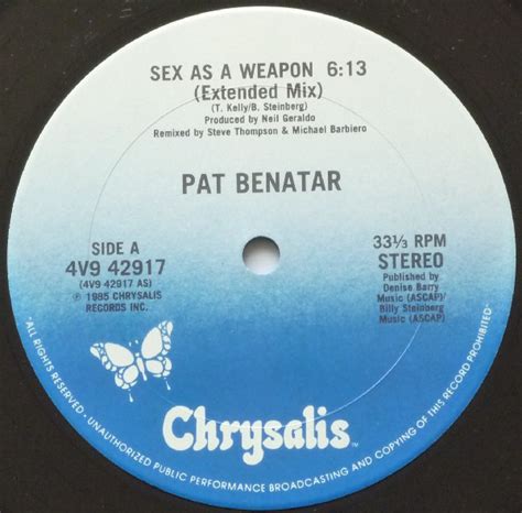 Pat Benatar Sex As A Weapon Extended Mix 1985 Vinyl Discogs