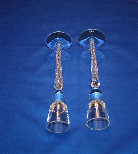 Vintage Stuart Crystal Hand Made And Blown Iona Ariel Tall Aperitif Cordial Glasses Waterford