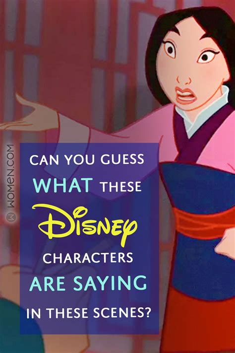 Can You Guess What These Disney Characters Are Saying In These Scenes Disney Personality Quiz