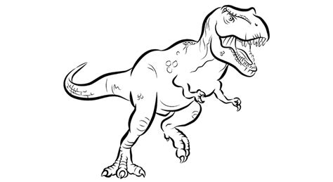 Dinosaur clipart black and white cute trex coloring page. Dinosaur Colouring Pages | Canadian Museum of Nature