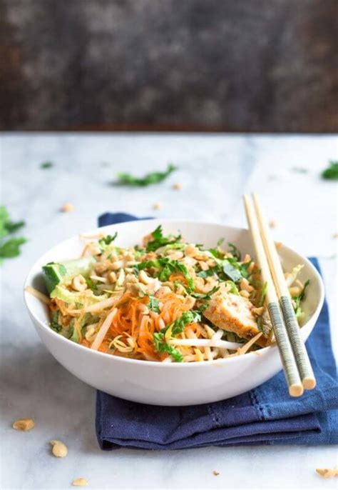 Low Carb Chicken Pad Thai Zoodles Zucchini Noodles Recipe