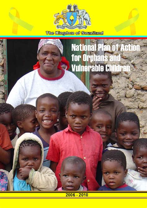 National Plan Of Action For Orphans And Vulnerable Children Swaziland