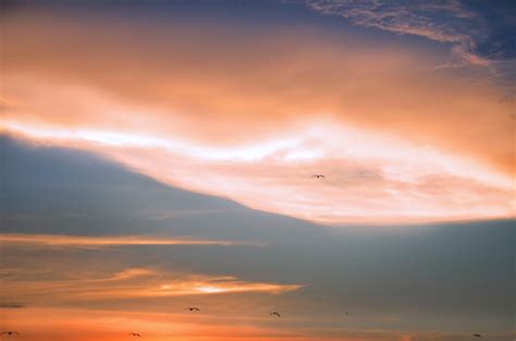Free Photo Scenic View Of Sky During Dawn Afterglow Peaceful