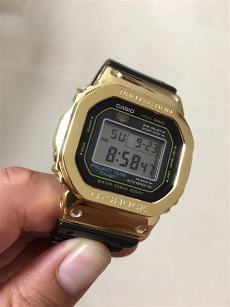 20 atm water resistance and shock structure. G-Shock DW5600 Custom Gold Bezel, Men's Fashion, Watches ...