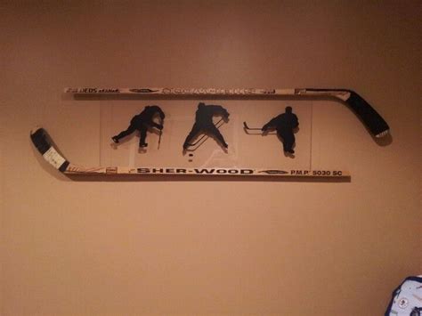 Shop for themed teen rooms exclusively from pottery barn teen®. Cool hockey decor - made with two hockey sticks, piece of ...