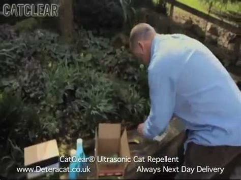 Vibration pet trainer/alarm by tattle tale. CatClear® Ultrasonic Cat Repellent - YouTube