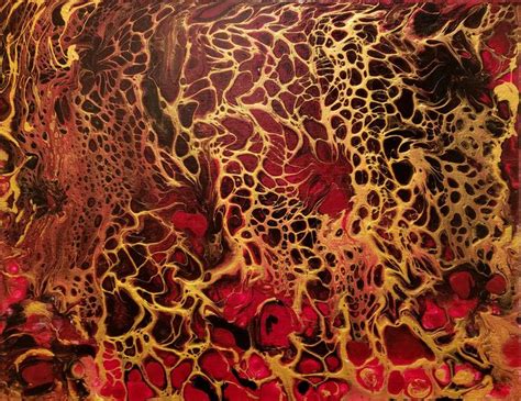 Lava Flow Paint Pouring Living Art By Brenda Paintings And Prints