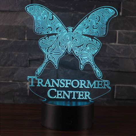 Butterfly 3d Led Night Light Lamps 3d Optical Illusion 7 Colors Touch