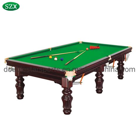 12ft Standard Size Solid Wood Slate Snooker Table China Pool Table And Pool Cue Price