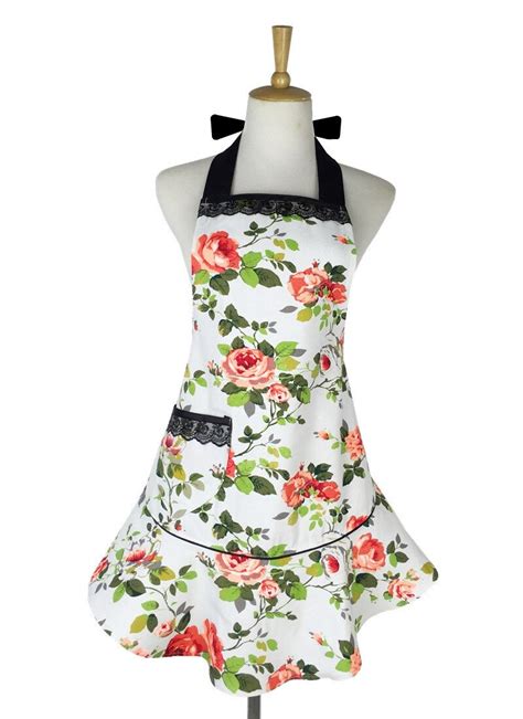 Sexy Cooking Apron Kitchen Woman Baking Lady Maid T Cotton Lace Chef Waiter Overalls