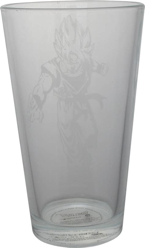 Dragon Ball Z Goku And Frieza Etched Pint Glass Set