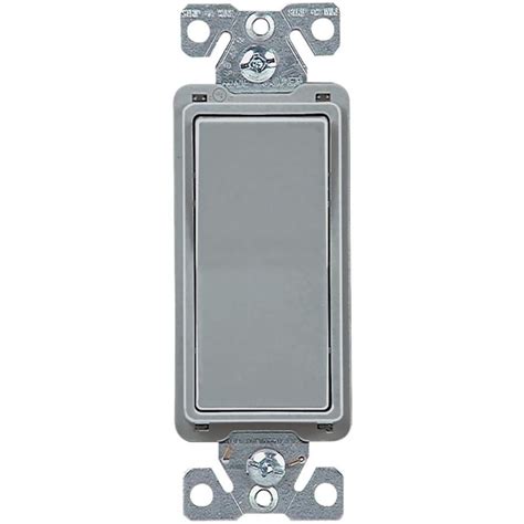 Eaton 15 Amp 4 Way Gray Rocker Light Switch At