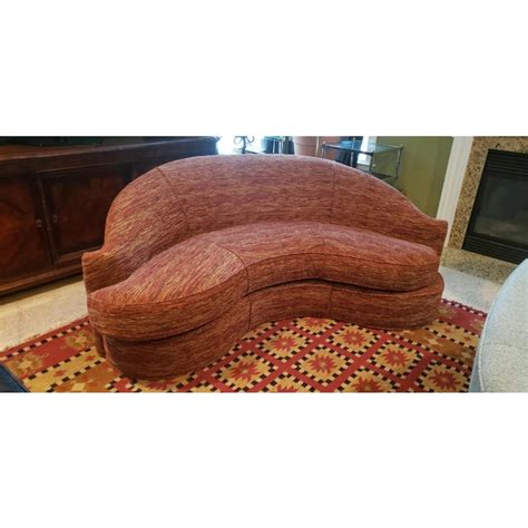 Using only the finest materials available, our extensive selection provides unlimited possibilities. 21st Century Swaim Curved Sofa | Chairish