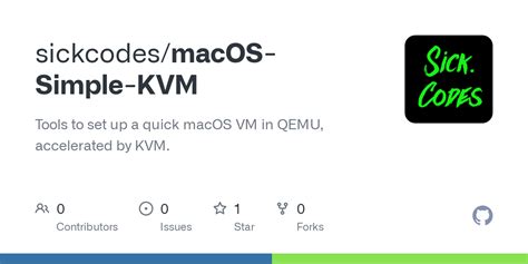 Github Sickcodes Macos Simple Kvm Tools To Set Up A Quick Macos Vm