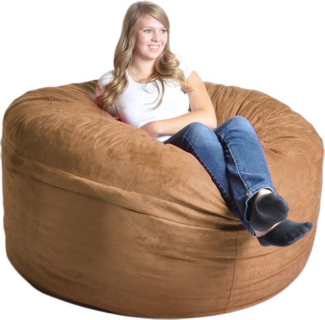 Amazon Com SLACKER Sack 5 Feet Foam Microsuede Beanbag Chair Jumbo
